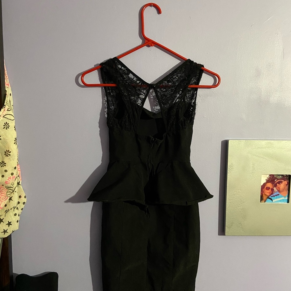 Women’s black cocktail dress